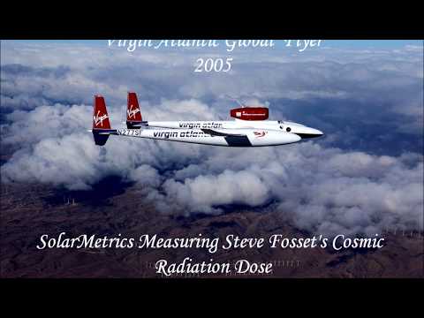 SolarMetrics LIVE cosmic radiation tracking for Steve Fossett during the Virgin Global Flyer