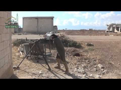 استهداف تحركات قوات النظام في جبهة المغير في ريف حماة بواسطة رشاش دوشكا من قبل جبهة الإنقاذ المقاتلة