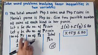 Solve Word Problems Involving Linear Inequalities in Two Variables | Explain in Detailed |
