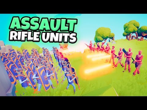 ASSAULT RIFLE UNITS VS EVERY FACTION | TABS MODDED GAMEPLAY
