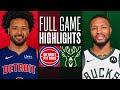 PISTONS at BUCKS | FULL GAME HIGHLIGHTS | November 8, 2023