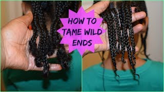 How To Moisturize Dry Puffy Ends/Hair|KIDS NATURAL HAIRSTYLES