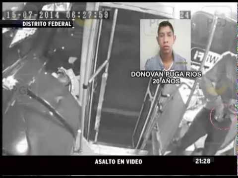 Asalto en transporte público del DF