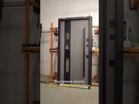 Входные двери Магда Т4/800.1 с ТЕРМОРАЗРИВОМ (черный металлик/срез камня) - фото 2 - id-p2565633775