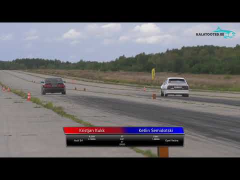 Kristjan Kukk - Audi S4 vs Ketlin Semidotski - Opel Vectra. Dragrace@EDRAfinals2019