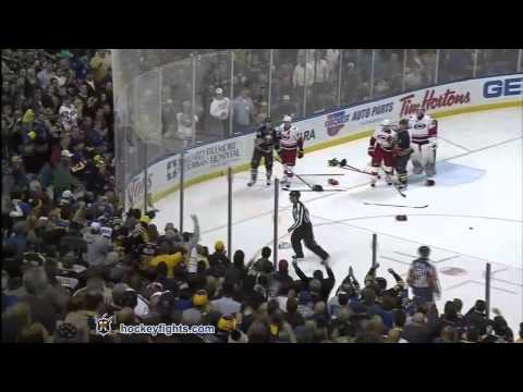Tim Gleason vs Paul Gaustad Oct 14, 2011 - MSG feed