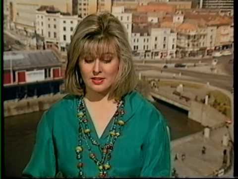HTV West in-vision continuity Elise Rayner Tuesday 2nd Jan 1990.