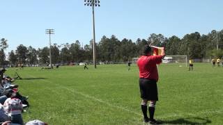 preview picture of video 'BCYSA Select 97/98 U15 Boys vs. Madisonville Riptide at Navarre Beach Shootout 2013'