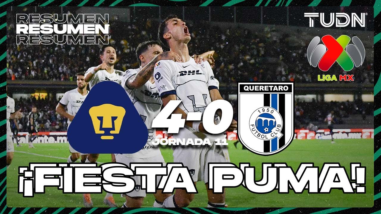 Pumas UNAM vs Querétaro highlights