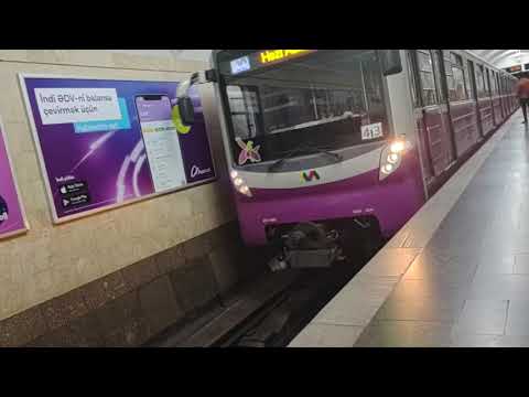 Metro Train Baku Azerbaijão #metrotrain #baku #azerbaijan #azerbaycan #travel
