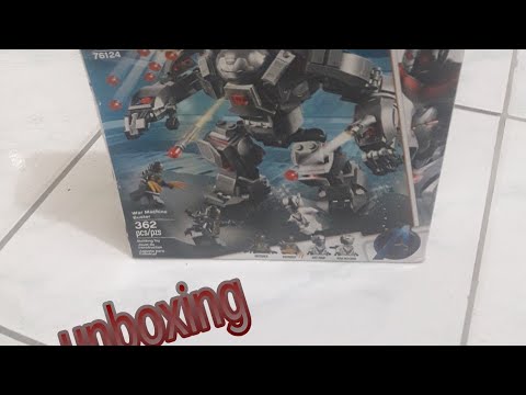 Unboxing war machine buster lego marvel avengers