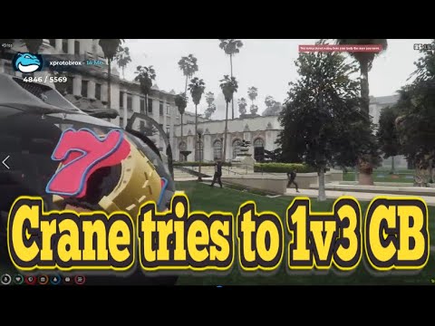Crane tries to 1v3 CB | No-Pixel 3.1