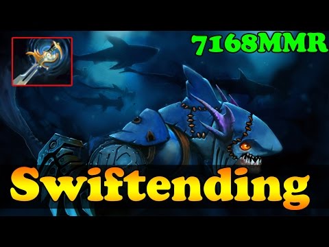 Dota 2 - Swiftending 7168 MMR Plays Slark Vol 7 - Ranked Match Gameplay!
