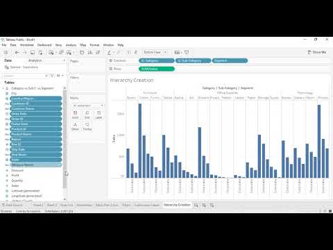 Learn Tableau Tutorial for Beginners 14 Hierarchies in Tableau - Mind ...