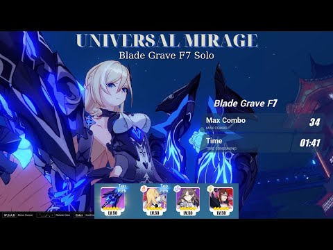 SO GOOD!!! Palatinus Equinox Solo Universal Mirage Blade Grave F7 [Honkai Impact 3rd]