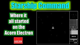 Acorn Electron gameplay 'Starship Command'