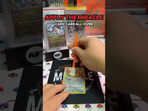 HOW TO CLEAN YOUR CARDS FOR YOUR PSA SUBMISSION🤝 #pokemontcg #psa #grading #pokemoncards #pokemon