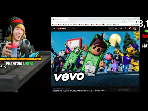 KREEKCRAFT REACTS TO KREEKY THE MUSICAL VOL 3 (A RED NINJA MUSIC VIDEO) | ROBLOX PIGGY ANIMATION