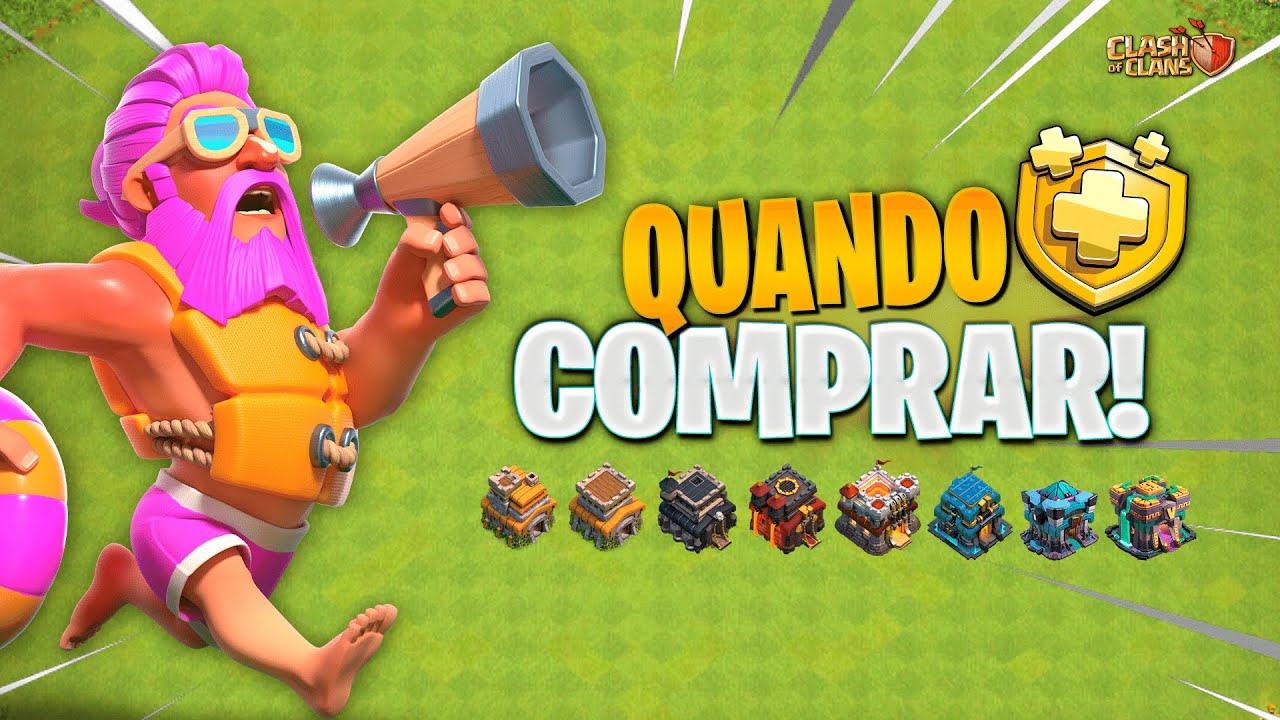 QUANDO VALE A PENA COMPRAR O BILHETE DOURADO (PASSE DE BATALHA) CV7 AO CV14!CLASH OF CLANS⚔️