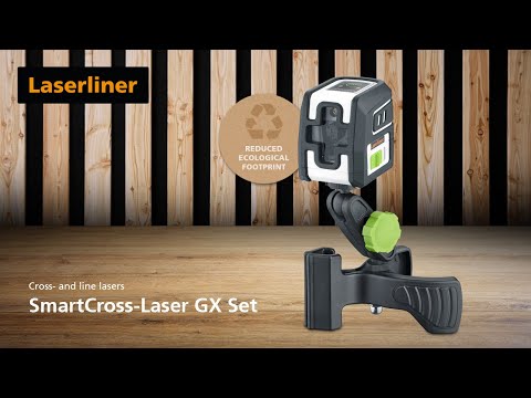 This cross-line laser projects a highly visible green laser cr...