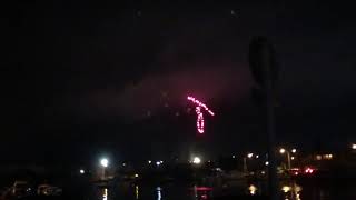 静岡県焼津市海上花火大会の模様　一番ピークだった箇所をピックアップしました