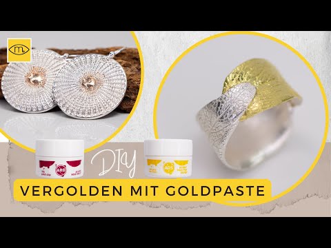 Vergolden mit Akzent Gold Paste 24 Karat und Rosé Gold Paste 18 Karat