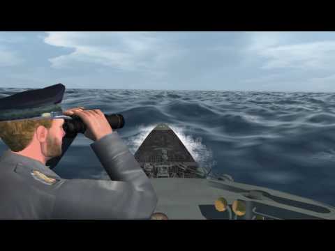 Silent Hunter 3 salling in big waves with my IXB sub