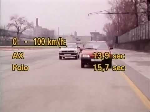 ZDF Telemotor Autotest Citroen AX, VW Polo, Ford Fiesta 14.5.1987
