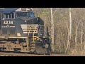 Norfolk Southern 288 Intermodel Trash Train Going Through Telford TN 11 17 2024