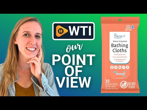 The Pharma-C Company Water-Activated Bathing Cloths [10 cloths] – Rinse-Free XL Body Wipes for Adults. - WTI product video review