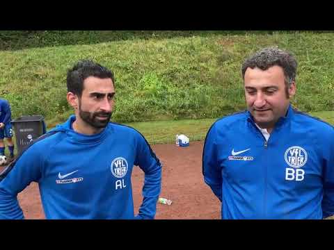 Ahmed und Bilal Boussi, Trainer VfL Trier, nach dem 4:1 über die SG Obermosel Nittel