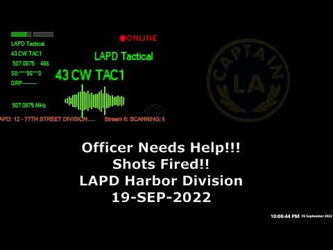 ANOTHER OFFICER NEEDS HELP CALL! // LAPD Los Angeles Police Department Scanner Audio // 19-SEP-2022