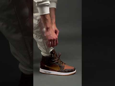 Off-Louis LV Air Jordan 1 - Iconic Custom Design