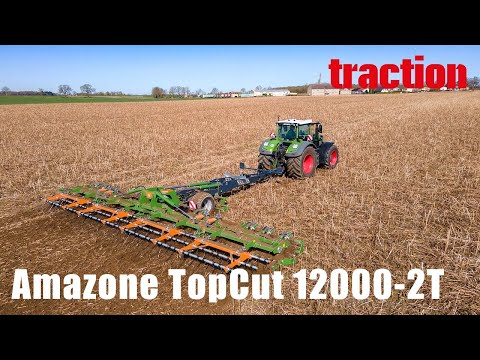 Amazone TopCut in the traction test: New cutting roller combination for ultra-shallow soil cultiv...