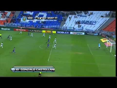 Gol de Castellani. Godoy Cruz 1 - Quilmes 0. Fecha 2. Torneo Final 2014. Fútbol Para Todos