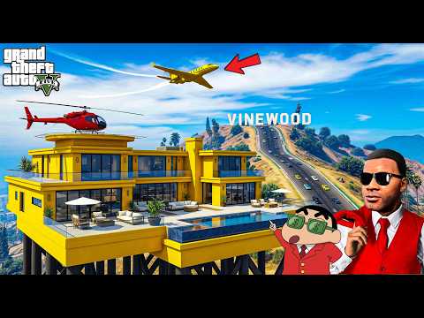 Shinchan AND Chop Leave House And Become Billionaire In GTA 5 // SumitOP