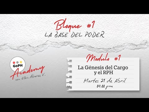 1. Consejos de Élite en la PH - La Génesis del Cargo y el RPH