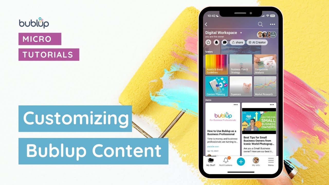 How To Customize Content With Bublup's Beautiful Visual Organization App