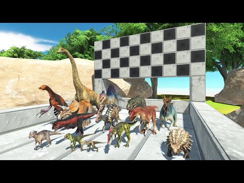 SPEED RACE ALL DINOSAURS TO GET A TOP 1 CHAMPIONS - Animal Revolt Battle Simulator
