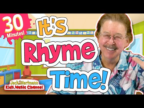 It's Rhyme Time! | 30 MINUTES of Fun Rhyming Songs for Kids! | Jack Hartmann