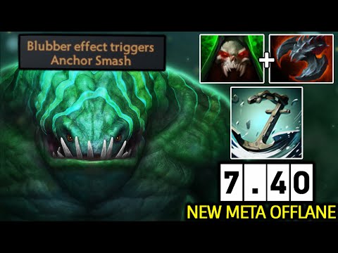 Tidehunter 7.40 – New Meta Offlane Monster with Anchor Smash Dota 2