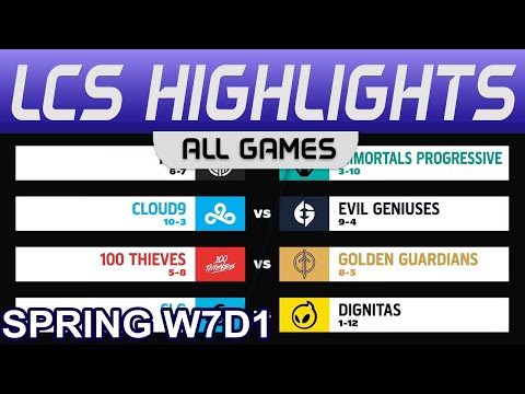 LCS Highlights Week7 Day1 LCS Spring 2023 All Games By Onivia