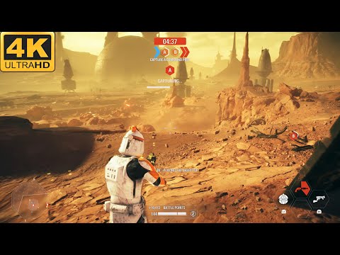BATTLE OF GEONOSIS: Clone Troopers vs CIS Battle Droids - Star Wars: Battlefront 2 (PS5, 4K, HDR)
