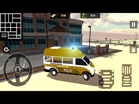 Policeman Emergency Ambulance Rescue Van Driving Simulator _ Gameplay #126