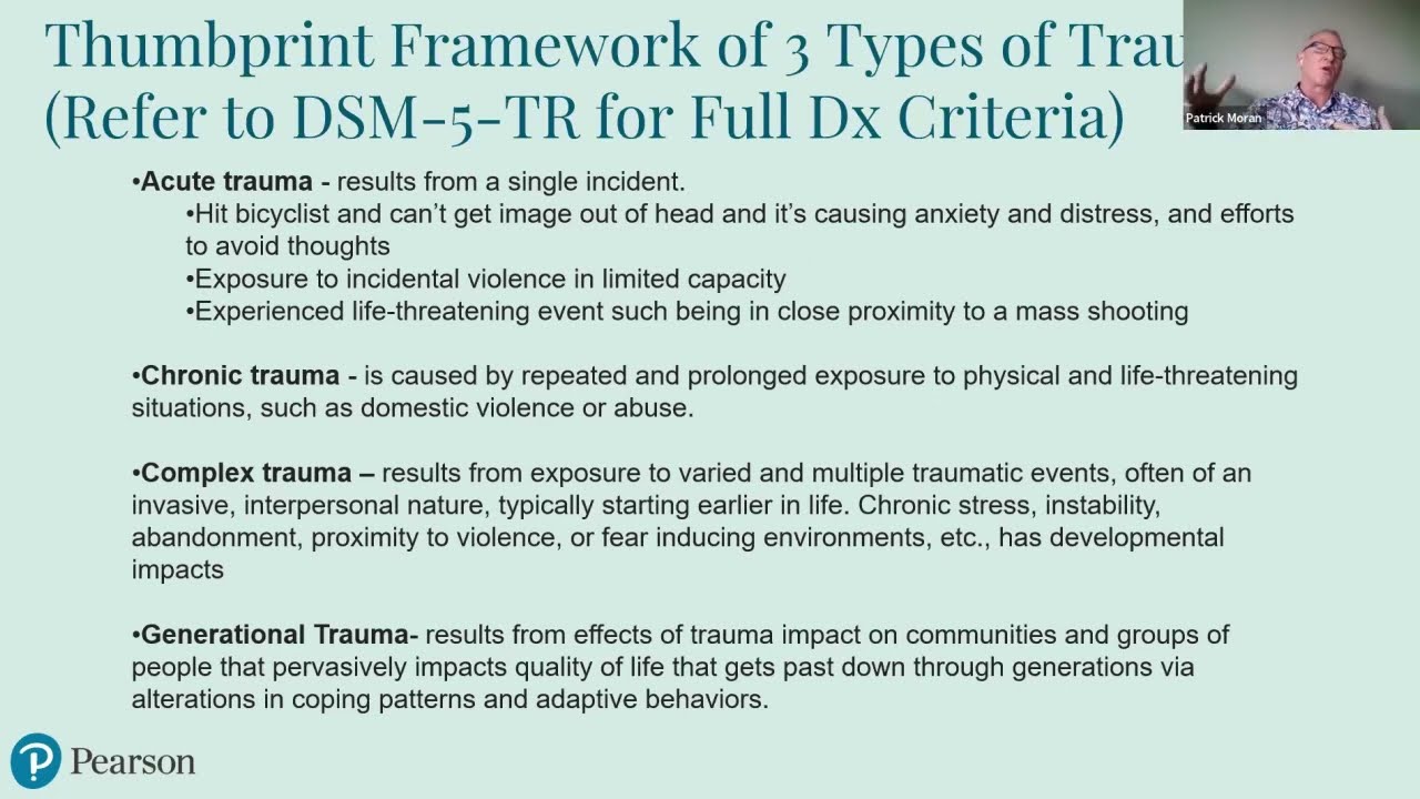 Developmental trauma and vulnerability to PTSD: Conceptualization, assessment, and treatment considerations Webinar (Recording)