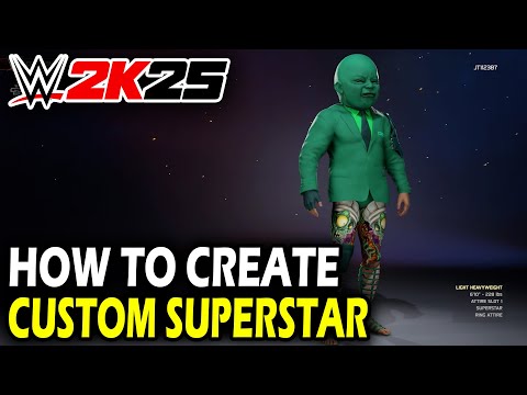 How to Create a Custom Superstar in WWE 2k25