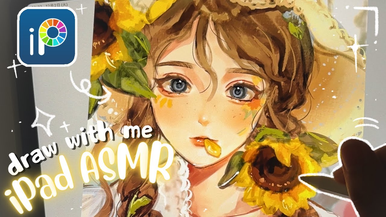 draw with me🌻￤iPad  ASMR ￤digital art🎨 ￤ibis paint