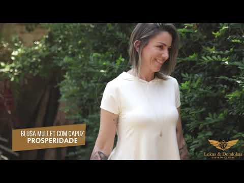 BLUSA MULLET COM CAPUZ PROSPERIDADE - LOKAS E DONDOKAS