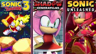 How To Play Amy Rose In EVERY Sonic Game!