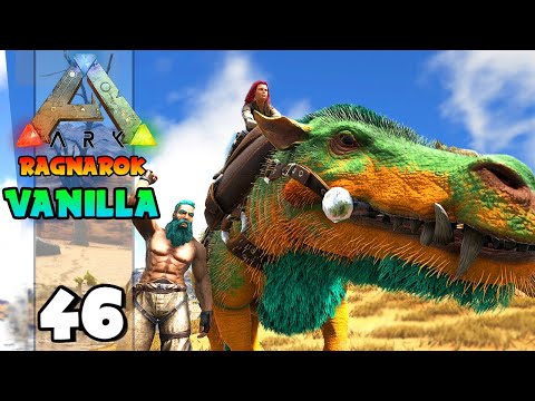 O JAVALI (DAEODON) QUE CURA OS DINOS!!! ARK: RAGNAROK (VANILLA) 46